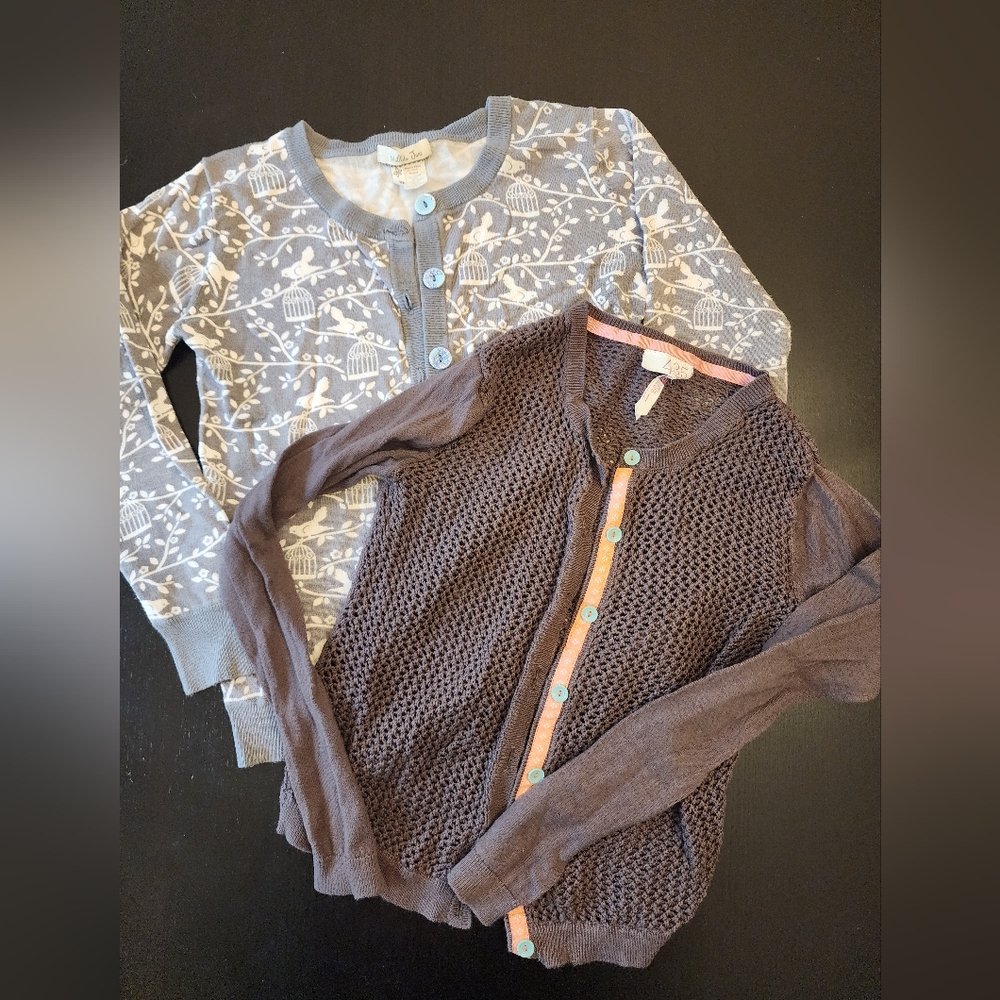 Matilda Jane Gray and Blue Cardigan